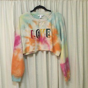 🌞5/$15 SALE🌞 Women's Tie Dye Sweatshirt Cropped Plus Size 2X